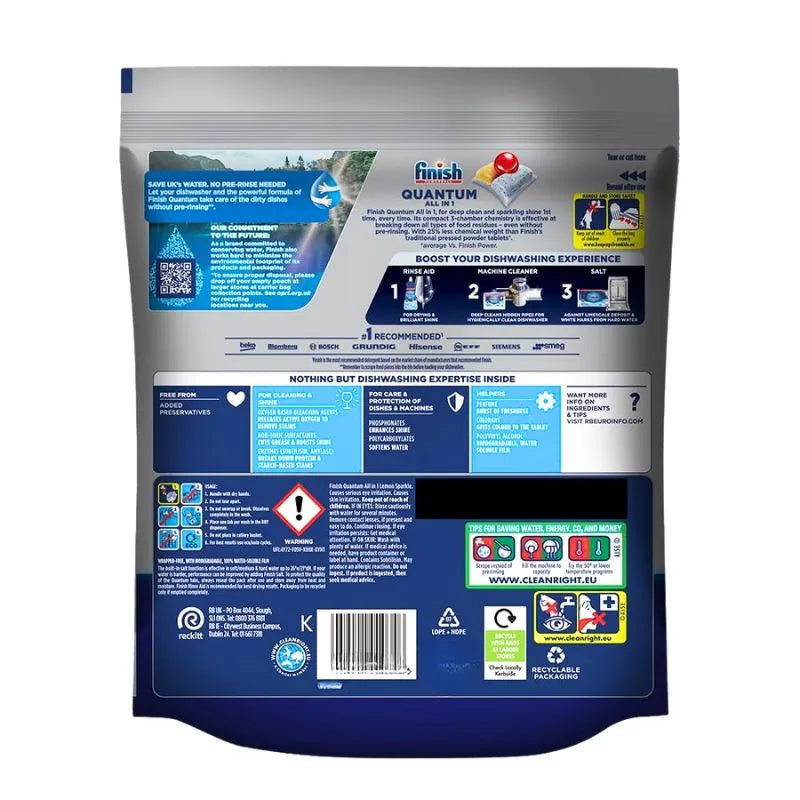 70 Finish Powerball Quantum All in 1 Dishwasher (2x35 Tablets)-Global Food Hub