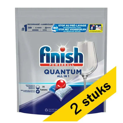 70 Finish Powerball Quantum All in 1 Dishwasher (2x35 Tablets)-Global Food Hub