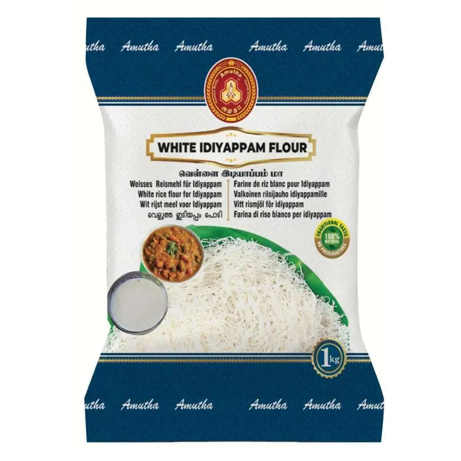 AMUTHA Idiyappam White Rice Flour-1 Kilograms-Global Food Hub
