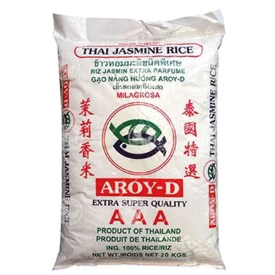 AROY-D - Thai Hom Mali Rice - 20Kgs-Global Food Hub