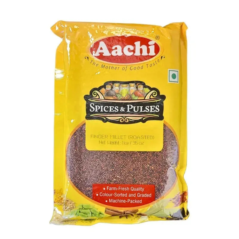 Aachi Finger Millet Whole Roasted - 1Kg-Global Food Hub