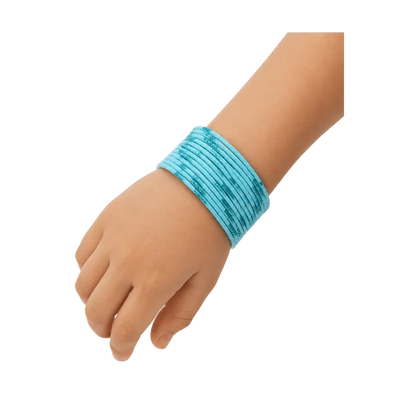 Aadhya Kids Bangles Set of 24 - Aqua Blue- Size 1.14-Global Food Hub