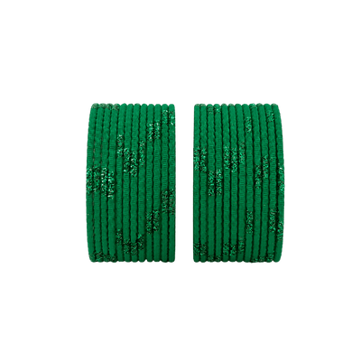 Aadhya Kids Bangles Set of 24 - Dark Green - Size 1.14-Global Food Hub
