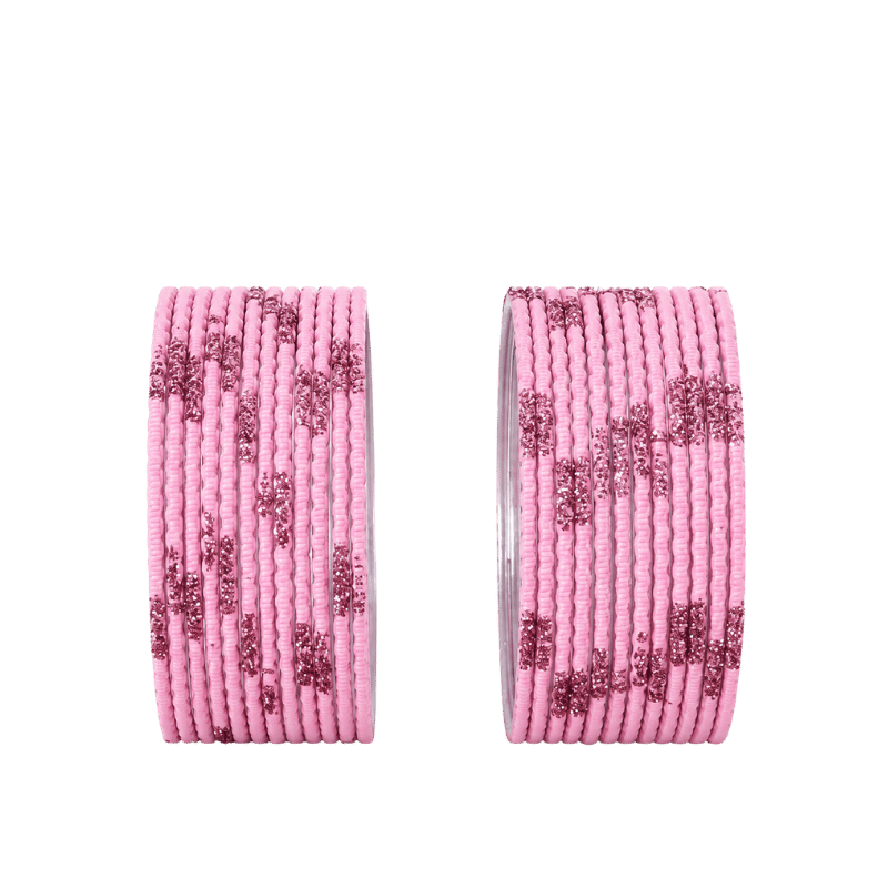 Aadhya Kids Bangles Set of 24 - Dusty Pink - Size 1.14-Global Food Hub