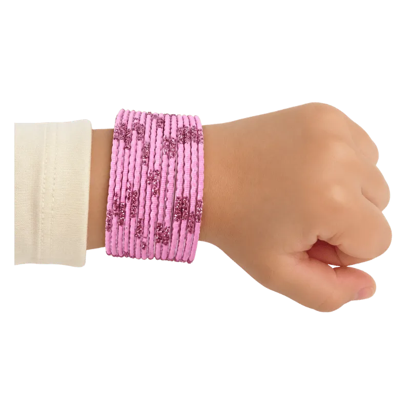 Aadhya Kids Bangles Set of 24 - Dusty Pink - Size 2.00-Global Food Hub