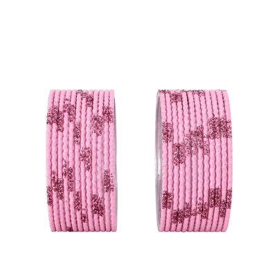 Aadhya Kids Bangles Set of 24 - Dusty Pink - Size 2.20-Global Food Hub