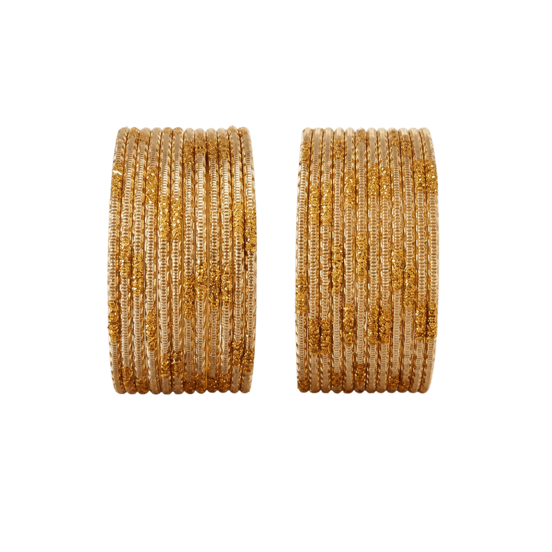 Aadhya Kids Bangles Set of 24 - Golden - Size 1.14-Global Food Hub