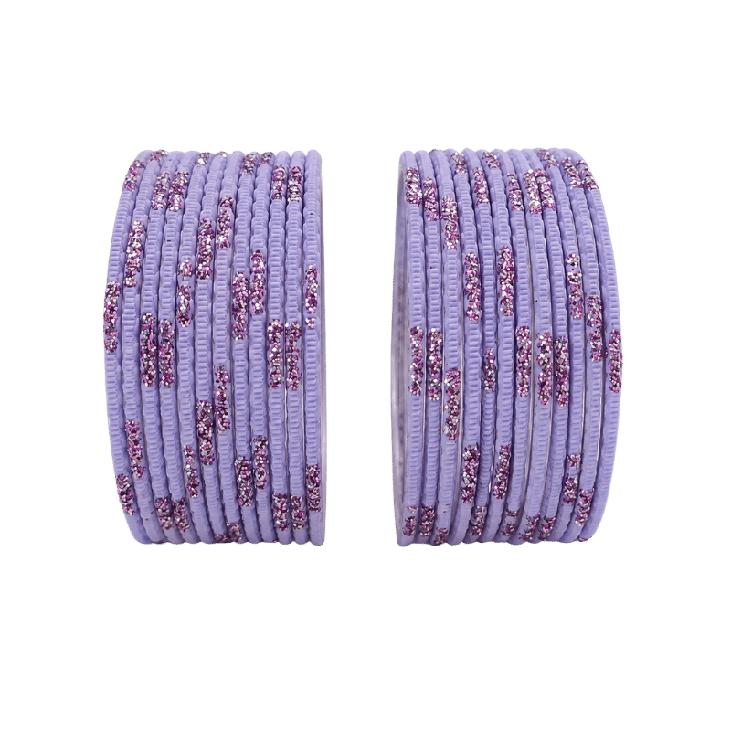 Aadhya Kids Bangles Set of 24 - Lavender - Size 1.14-Global Food Hub