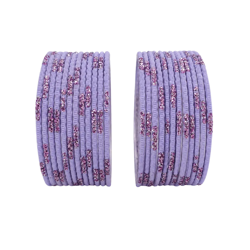 Aadhya Kids Bangles Set of 24 - Lavender - Size 2.00-Global Food Hub