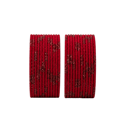 Aadhya Kids Bangles Set of 24 - Maroon - Size 1.14-Global Food Hub