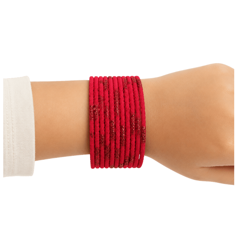 Aadhya Kids Bangles Set of 24 - Red - Size 1.14-Global Food Hub