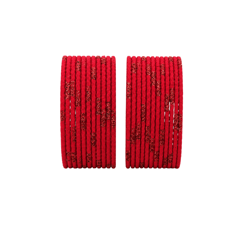 Aadhya Kids Bangles Set of 24 - Red - Size 1.14-Global Food Hub