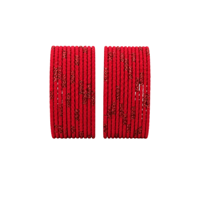 Aadhya Kids Bangles Set of 24 - Red - Size 2.20-Global Food Hub
