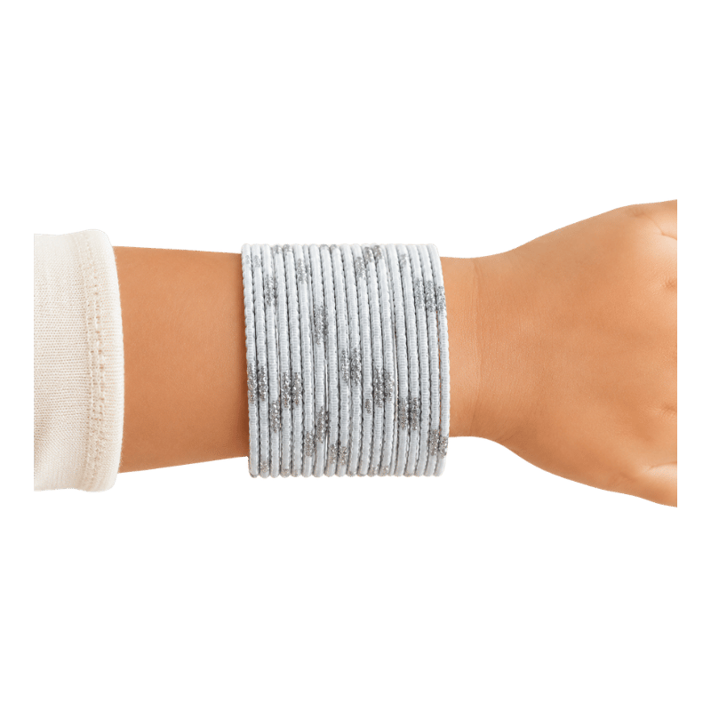 Aadhya Kids Bangles Set of 24 - Silver-White - Size 1.14-Global Food Hub