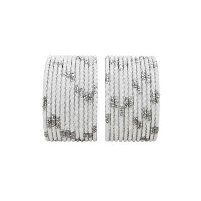 Aadhya Kids Bangles Set of 24 - Silver-White - Size 2.20-Global Food Hub