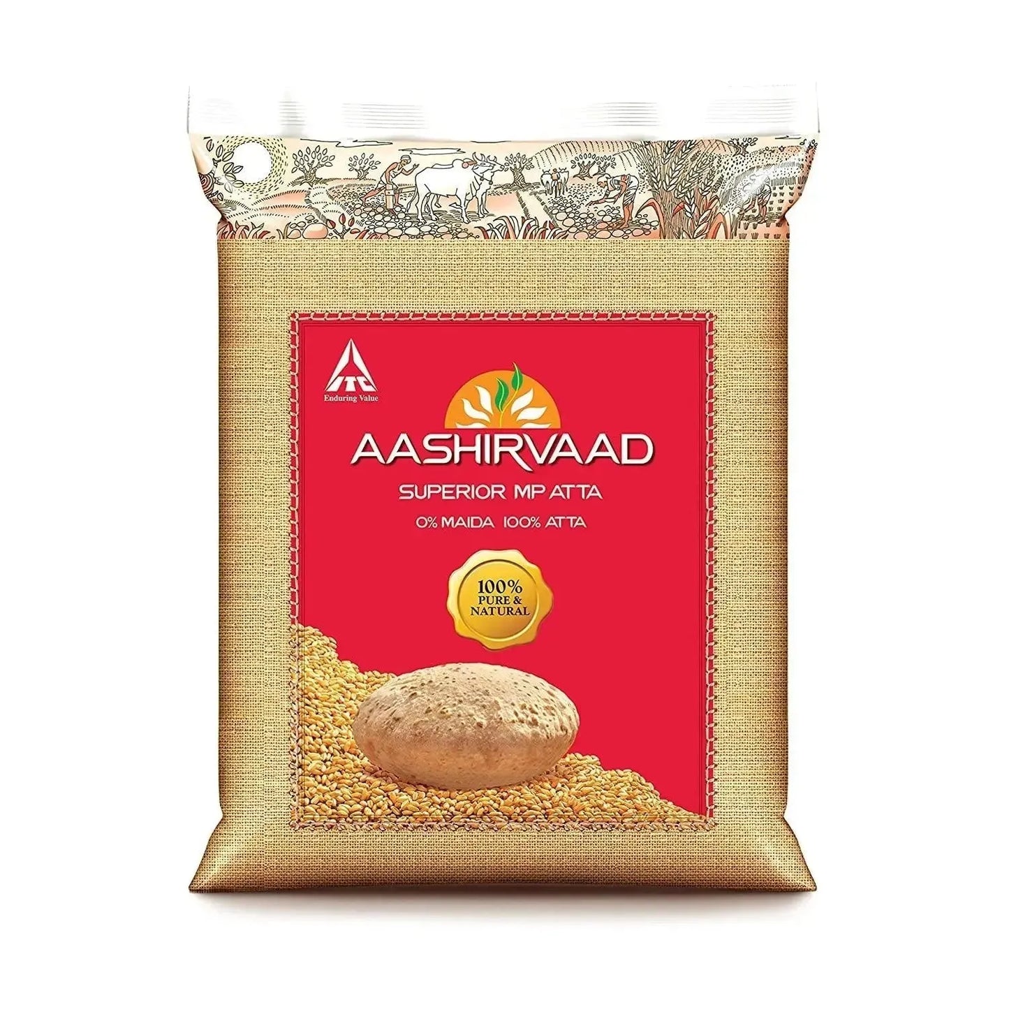 Aashirvaad Atta / Wheat Flour Export Pack - 10Kgs-Global Food Hub