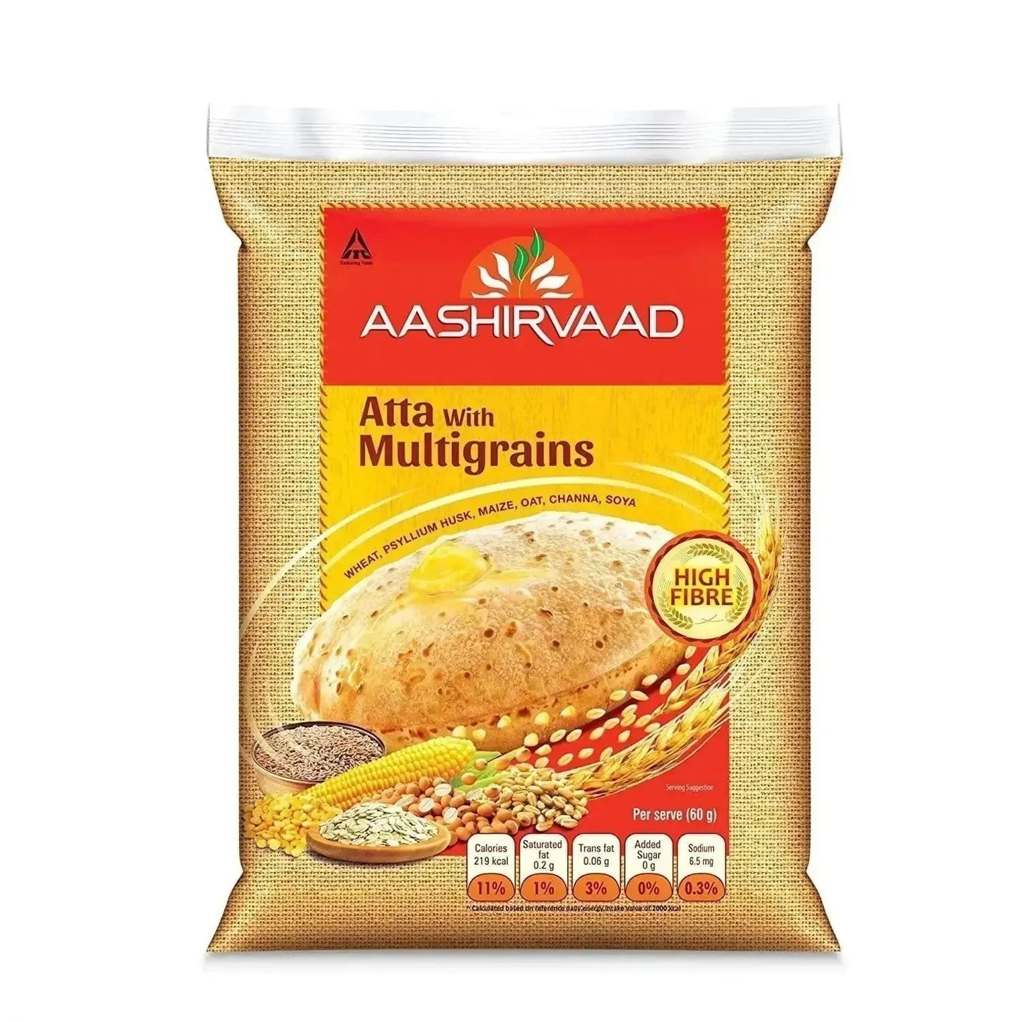 Aashirvaad Multigrains Atta- 5Kgs-Global Food Hub