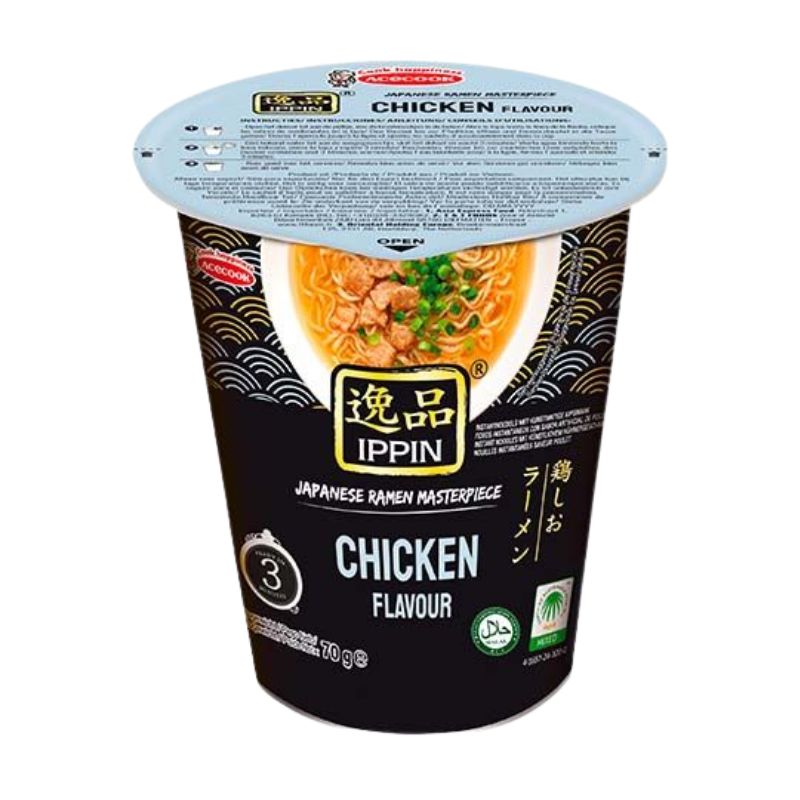 Acecook Instant Noodles Chicken Ippin Cup- 70g-Global Food Hub