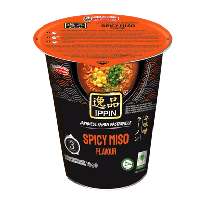 Acecook Instant Noodles Spicy Miso Ippin Cup - 73g-Global Food Hub