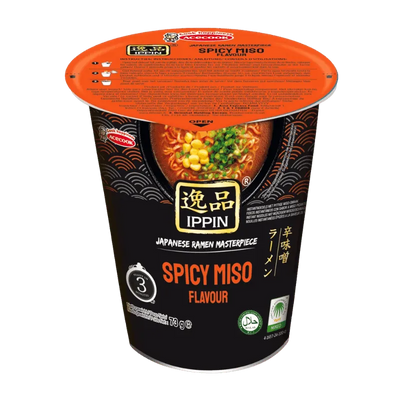 Acecook Instant Noodles Spicy Miso Ippin Cup - 73g-Global Food Hub