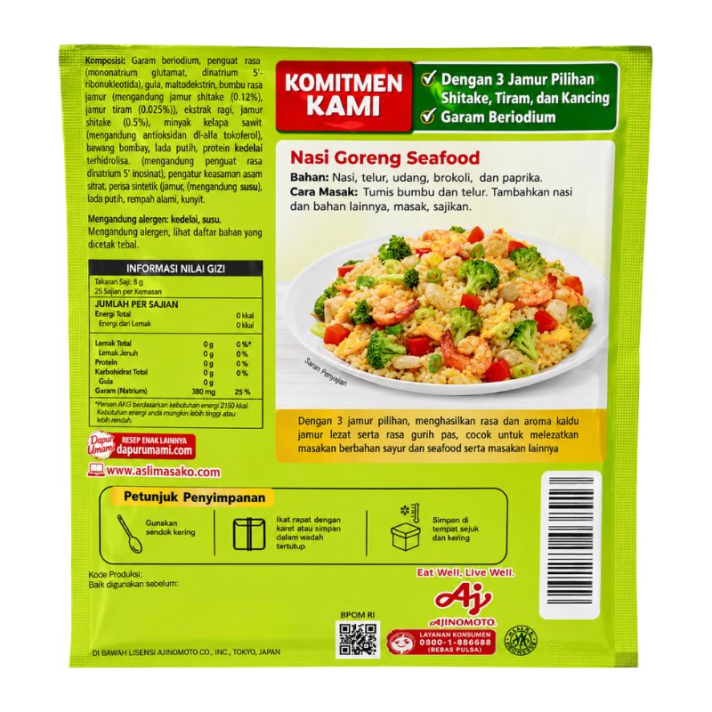 Ajinomoto Masako Jamur Mushroom Flavor Seasoning Powder - 10g-Global Food Hub