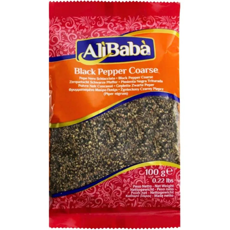 Ali Baba Black Pepper Coarse-100 grams-Global Food Hub