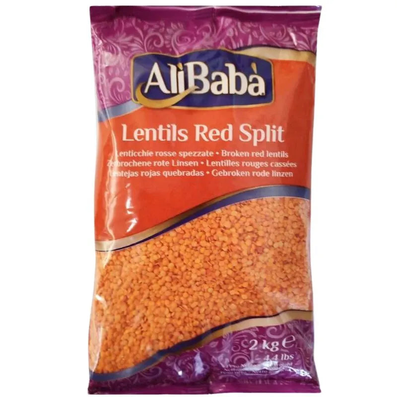 Ali Baba Red Split Lentils - 1Kg-Global Food Hub