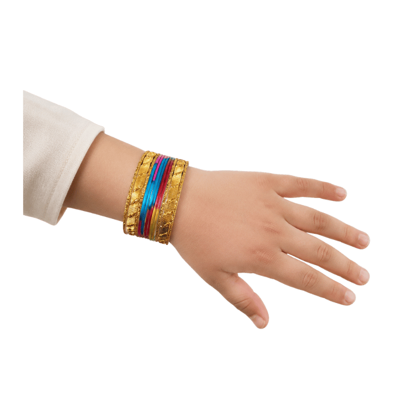 Amanat Kids Bangles Set of 24 - Multicolour- Size 1.14-Global Food Hub