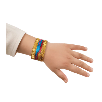 Amanat Kids Bangles Set of 24 - Multicolour - Size 2.00-Global Food Hub