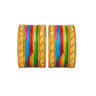 Amanat Kids Bangles Set of 24 - Multicolour - Size 2.00-Global Food Hub