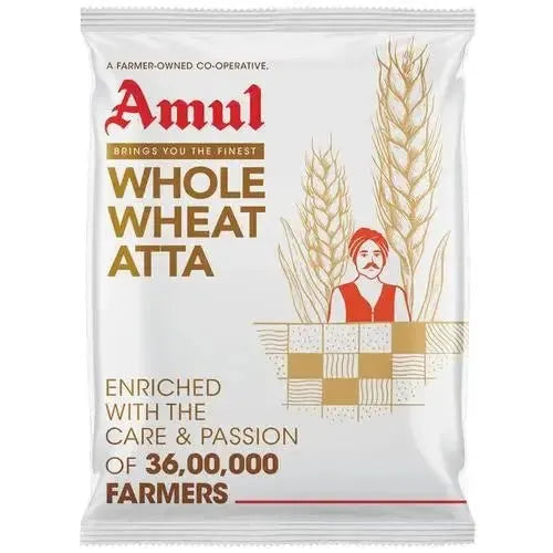 Amul Whole Wheat Chakki Atta - 5Kgs-Global Food Hub