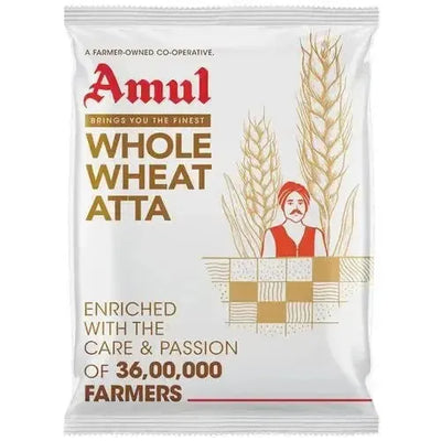 Amul Whole Wheat Chakki Atta - 5Kgs-Global Food Hub