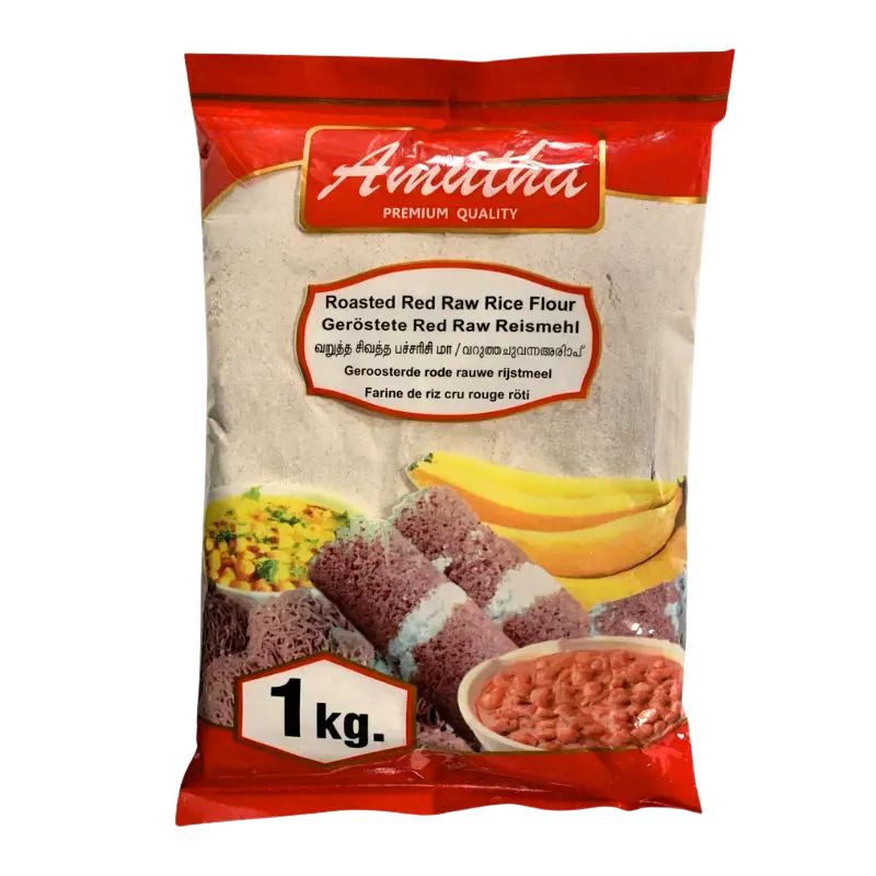 Amutha Roasted Red Raw Rice Flour - 1Kg-Global Food Hub