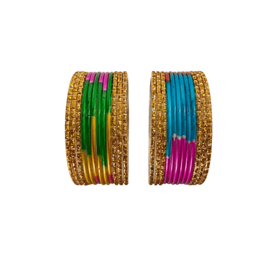 Anmol Kids Bangles Set of 24 - Multicolour - Size 2.20-Global Food Hub