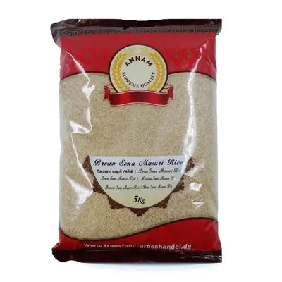 Annam Brown Sona Masoori Rice - 1Kg-Global Food Hub