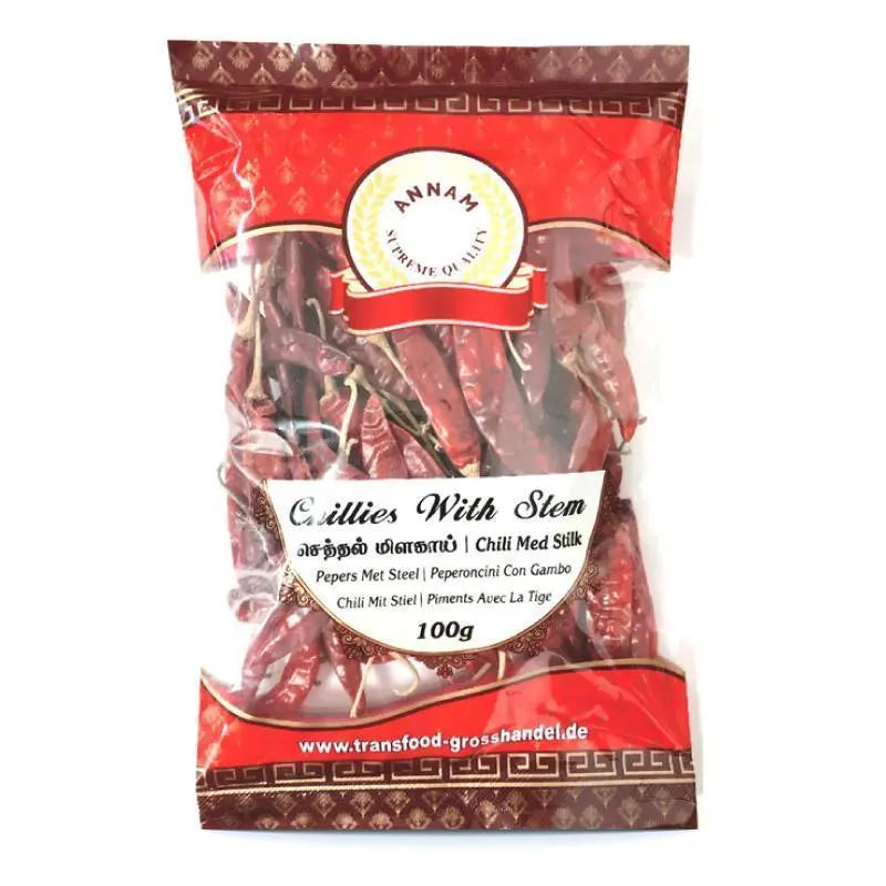 Annam Dried Red Chilli-100 grams-Global Food Hub