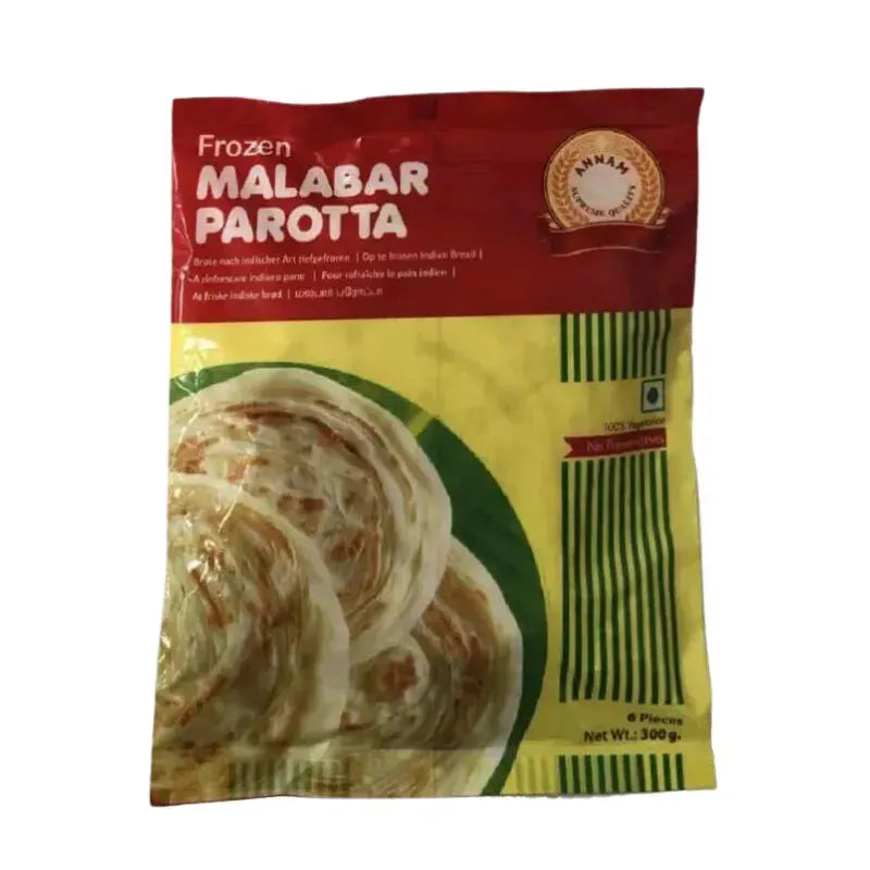 Annam Frozen Malabar Parotta - 300g-Global Food Hub