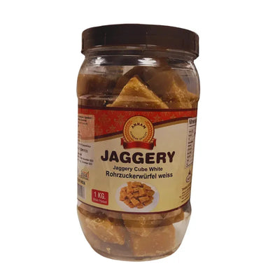 Annam Jaggery Cubes white (Jar) - 1Kg-Global Food Hub