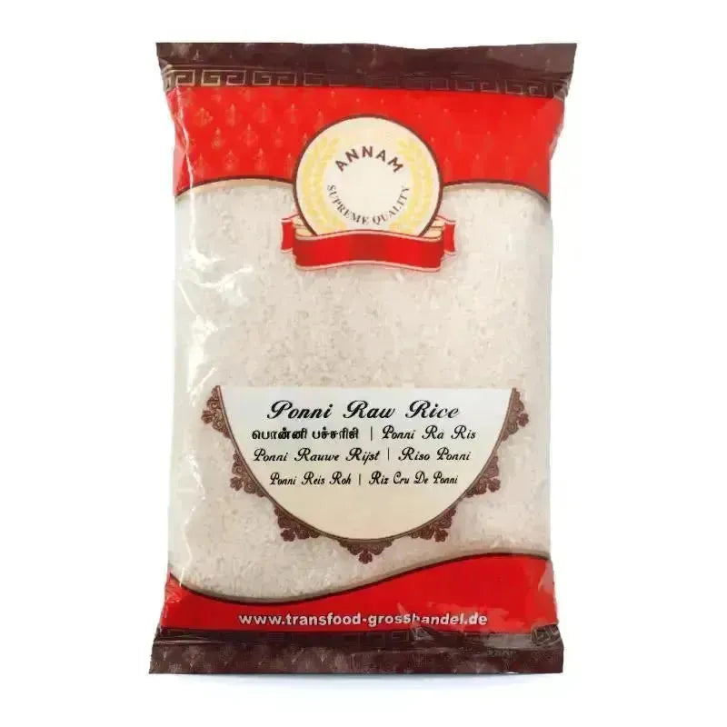 Annam Ponni Raw Rice 10kg-Global Food Hub