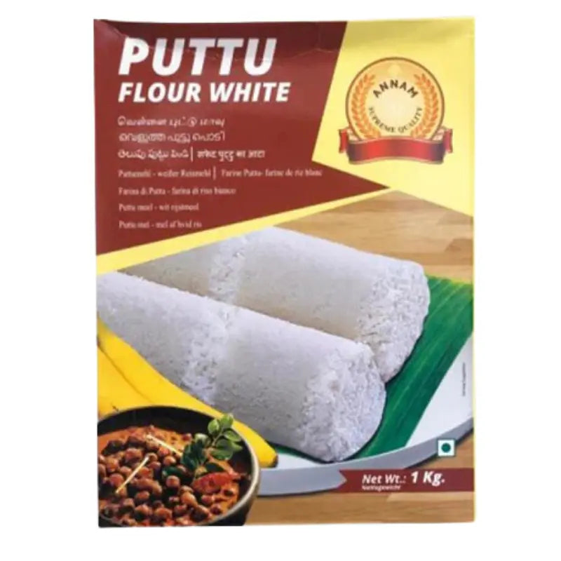 Annam White Puttu Flour Roasted-1 KG-Global Food Hub