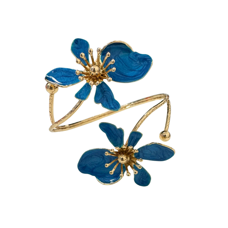Arm Cuff Jewellery for Women (Upper Arm Bracelet) - Blue-Global Food Hub