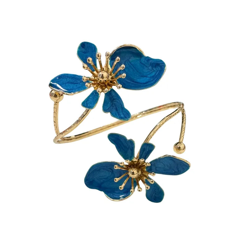 Arm Cuff Jewellery for Women (Upper Arm Bracelet) - Blue-Global Food Hub