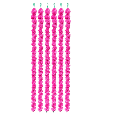 Artificial Garland 1 Pc - Dark Pink-Global Food Hub