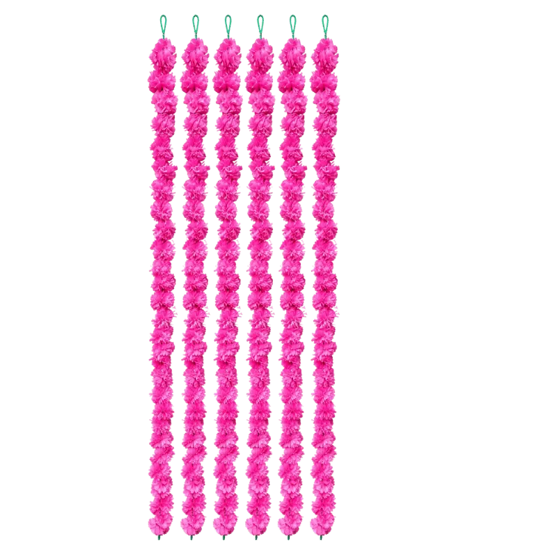 Artificial Garland 1 Pc - Dark Pink-Global Food Hub