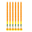 Artificial Garland 1 Pc - Orange and Yellow with Golden Bell and Flowers-Global Food Hub
