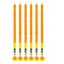 Artificial Garland 1 Pc - Orange and Yellow with Golden Bell and Flowers-Global Food Hub