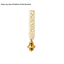 Artificial Garland 1 Pc - White with Golden Bell-Global Food Hub