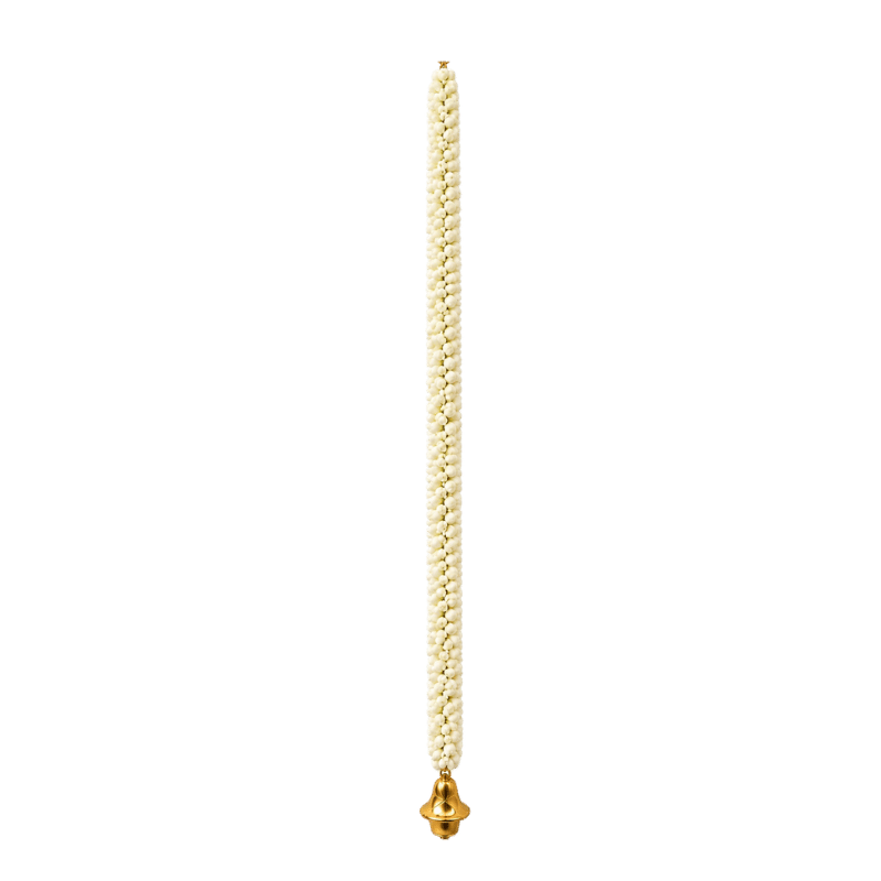 Artificial Garland 1 Pc - White with Golden Bell-Global Food Hub