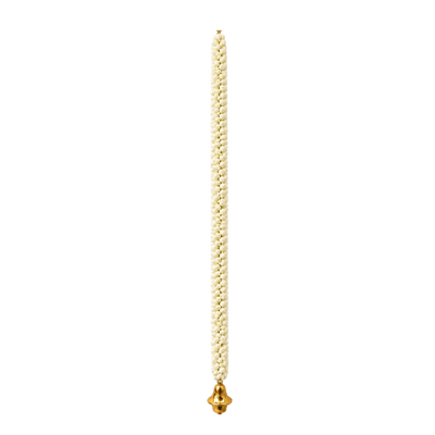 Artificial Garland 1 Pc - White with Golden Bell-Global Food Hub