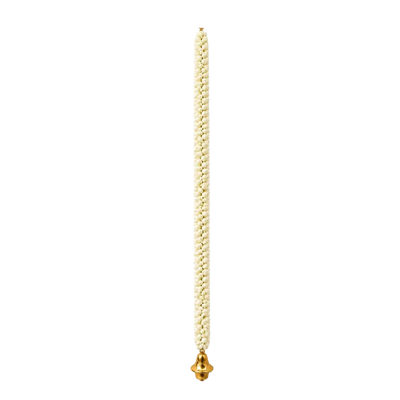 Artificial Garland 1 Pc - White with Golden Bell-Global Food Hub